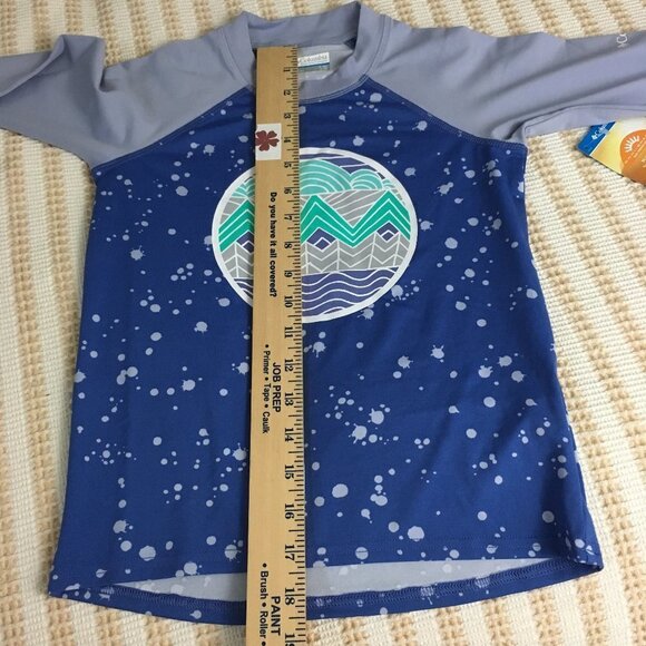 new 8 Columbia Sandy Shores Kids SPF 50 top long sleeve sunguard Omnishield - Picture 10 of 10